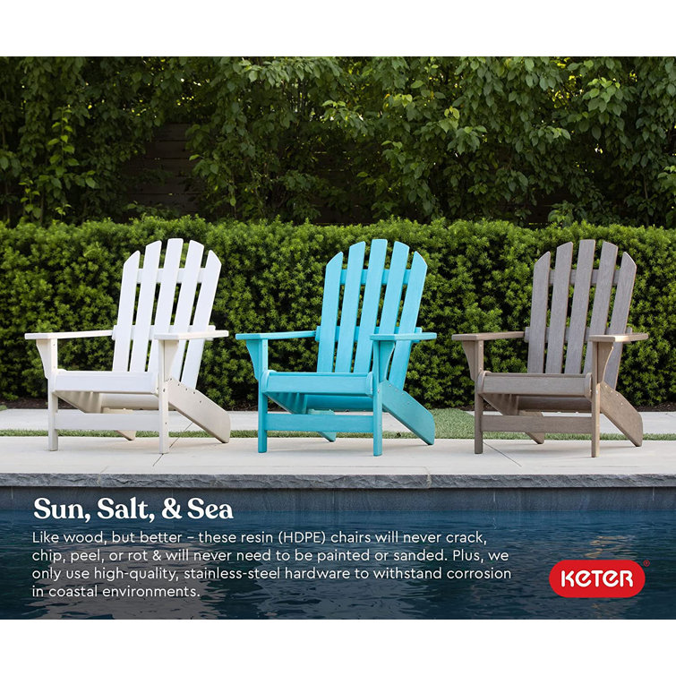 Keter plastic best sale adirondack chairs